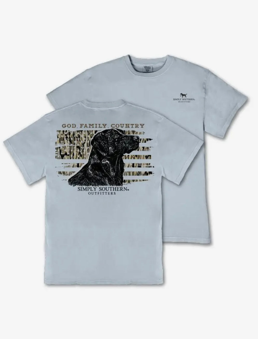 SS Youth Tshirt- God Family Country
