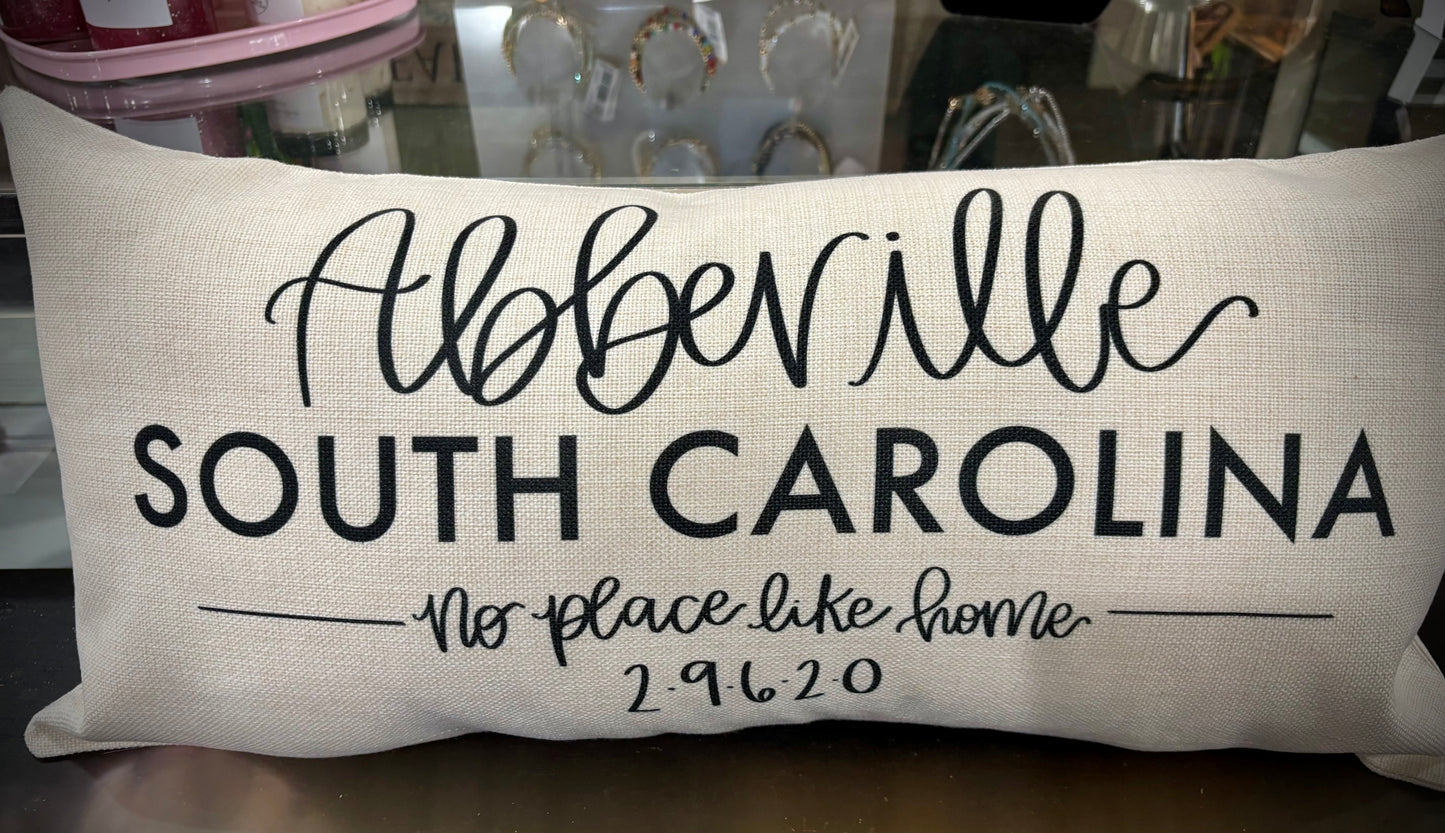 No Place Like Home Pillow 20x12