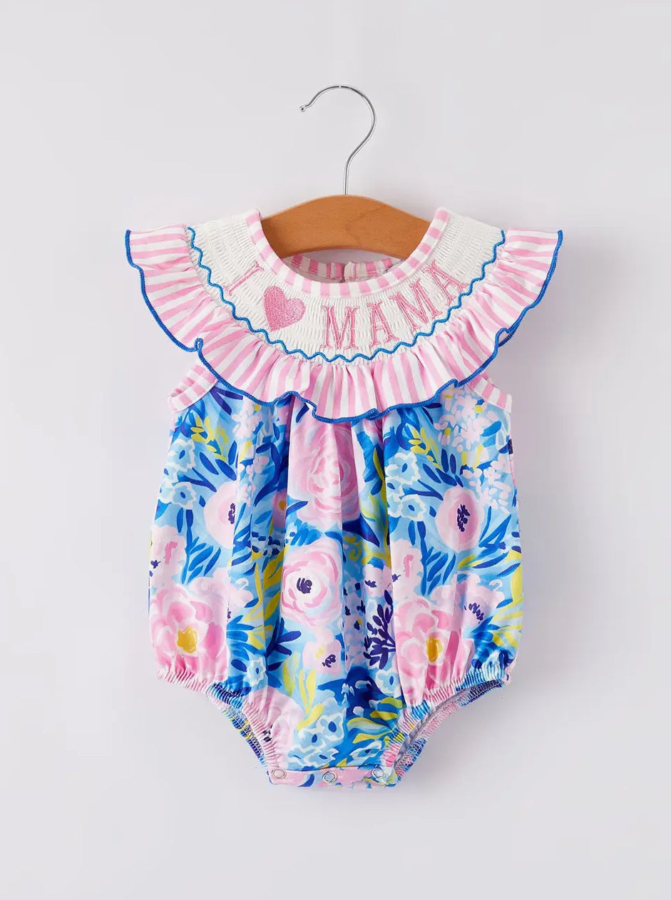 Girls Romper - I Love Mama