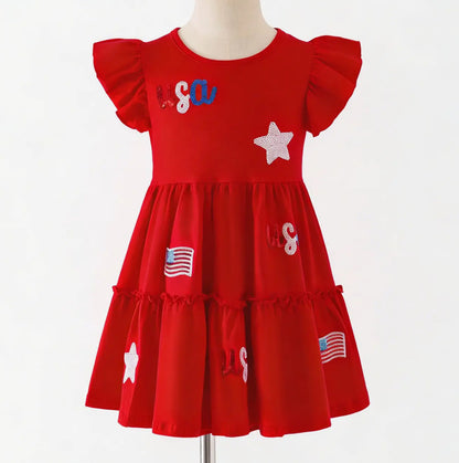 Girls Dress- Sparkle USA