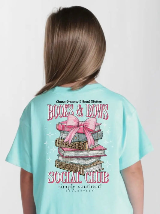 SS Youth Tshirt- Books & Bows