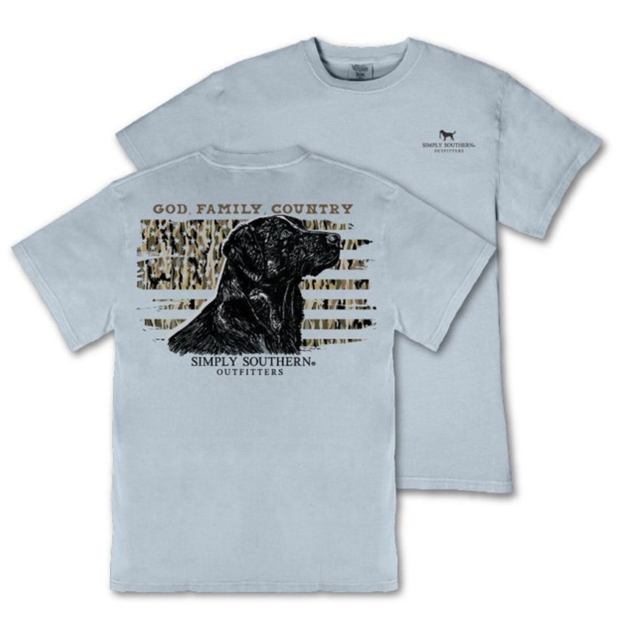 SS Men’s Tshirt- God Family Country