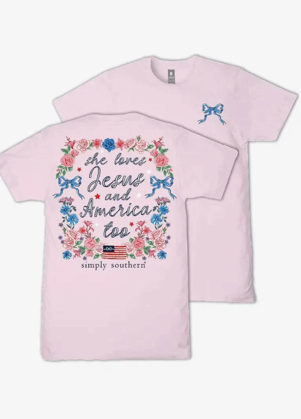 SS Women’s Tshirt- Jesus and America