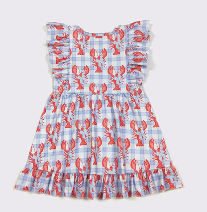 Girls Dress- Preppy Lobster