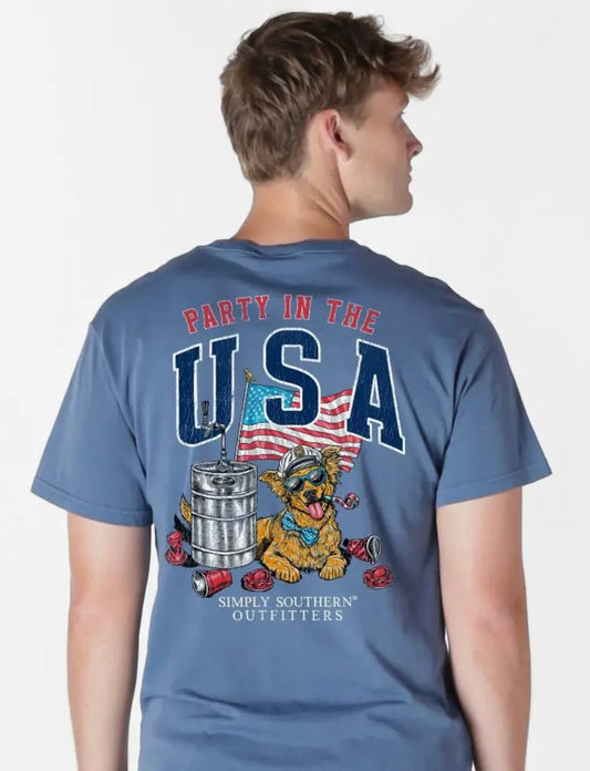 SS Men’s Tshirt-  Party in the USA