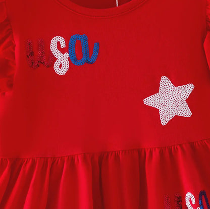 Girls Dress- Sparkle USA