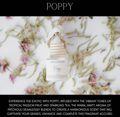 Hollowood Car Diffuser - Poppy