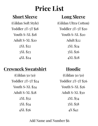 Custom T-Shirt Payment Option