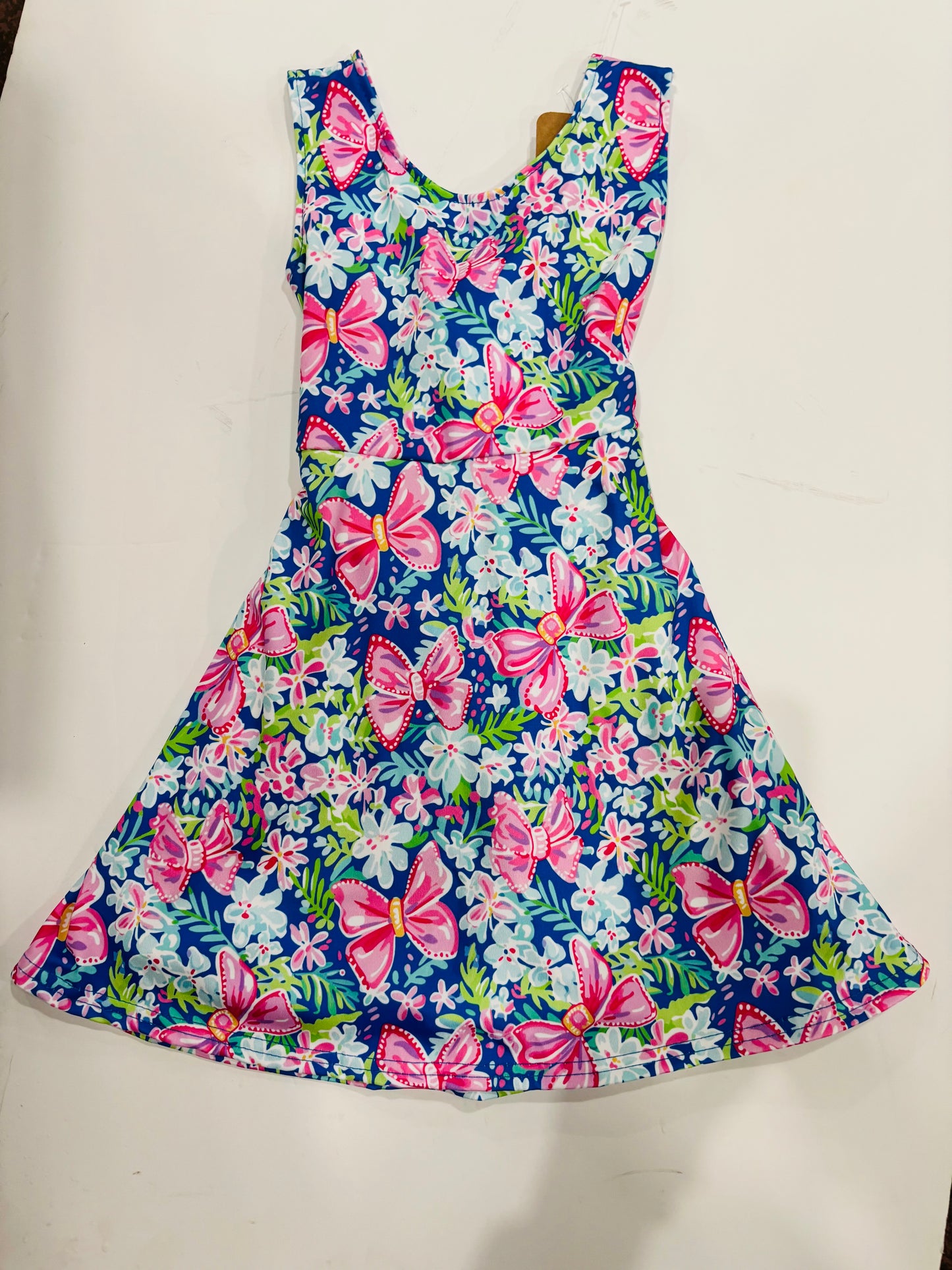 Girls Dress- Royal Blue with Skort