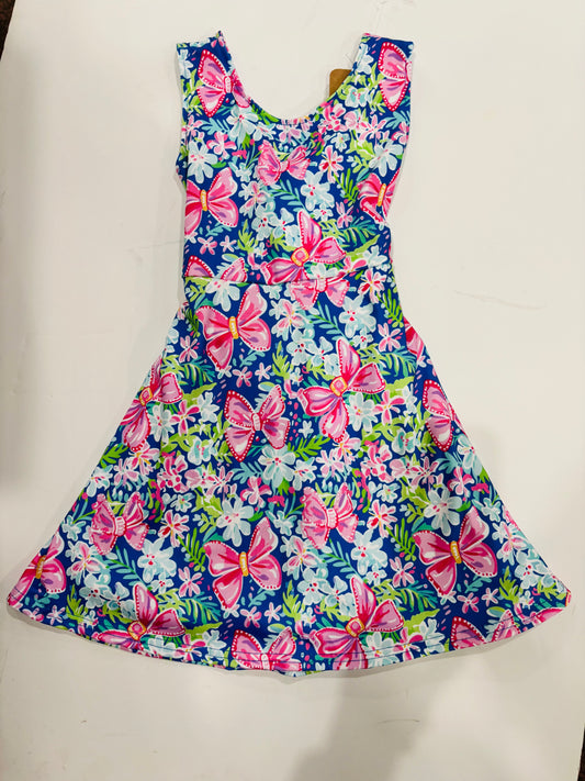 Girls Dress- Royal Blue with Skort