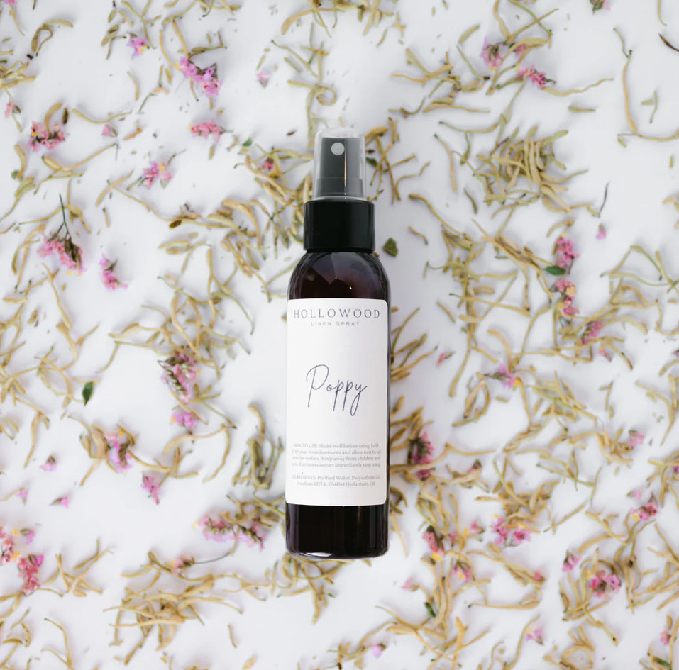 Hollowood Linen Spray- Poppy