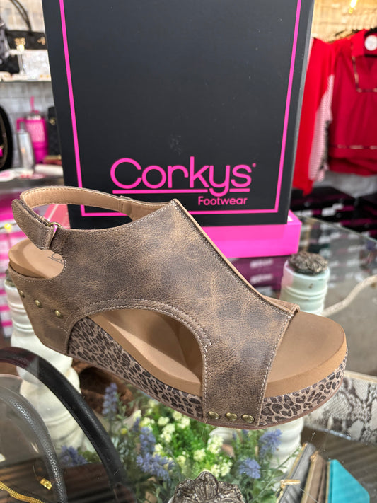 Corkys “Carley” - Espresso Leopard