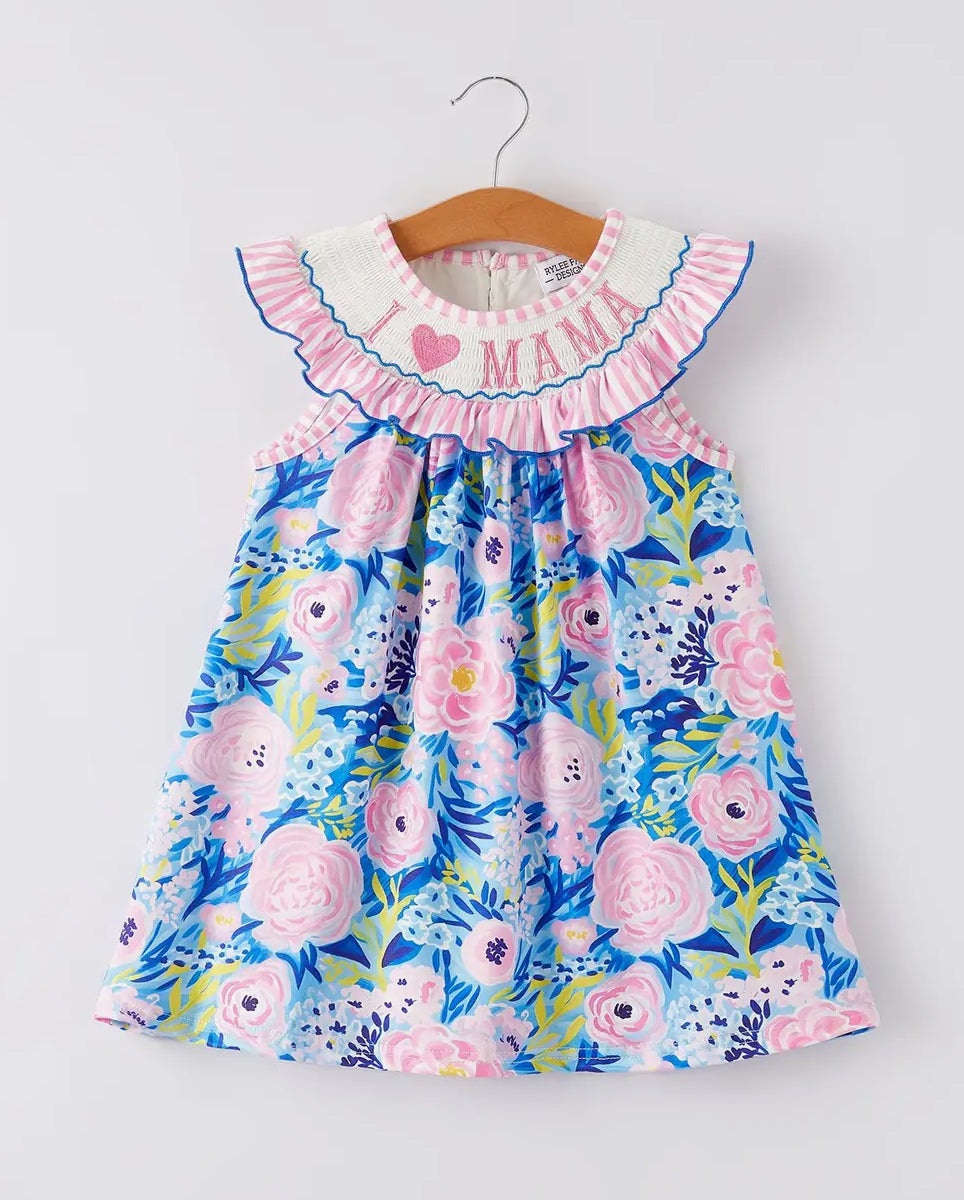 Girls Dress- I Love Mama