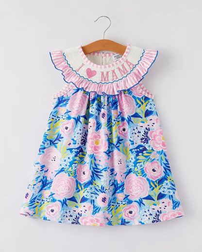 Girls Dress- I Love Mama