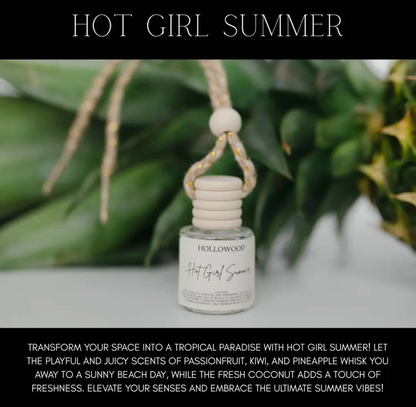 Hollowood Car Diffuser - Hot Girl Summer