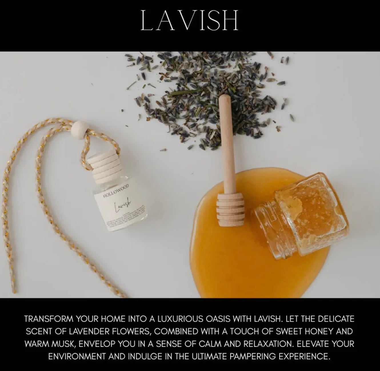 Hollowood Car Diffuser - Lavish