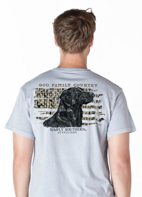 SS Men’s Tshirt- God Family Country