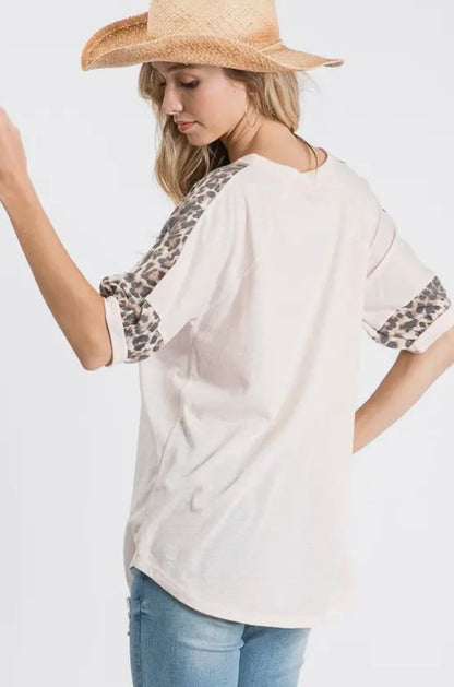 Leopard Chevron Top