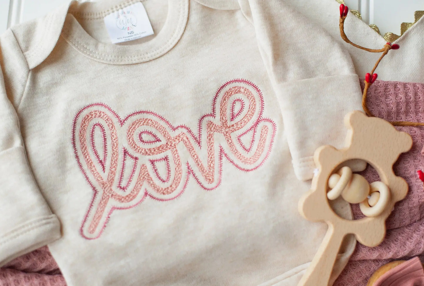 Onesie- Love Pink