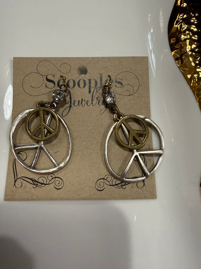 Scooples- Gypsy Peace Earrings (#8)
