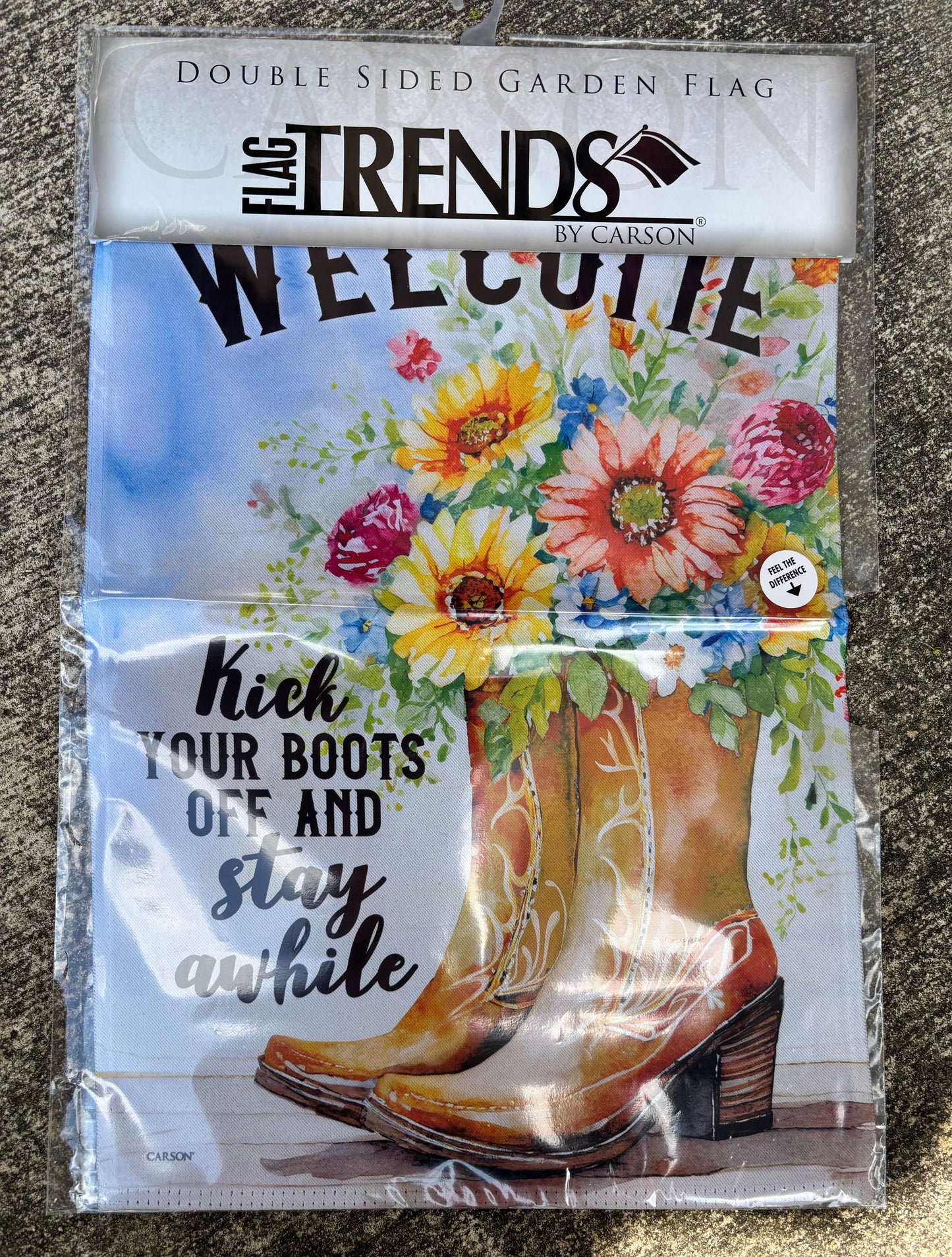 Garden Flag- Kick Your Boots Off
