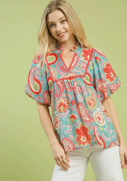 Floral Print Top