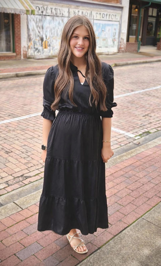 Solid Black Dress