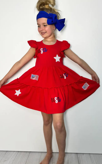 Girls Dress- Sparkle USA