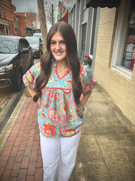 Floral Print Top