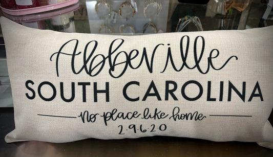 No Place Like Home Pillow 20x12
