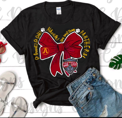Abbeville Panthers- Panther Bow