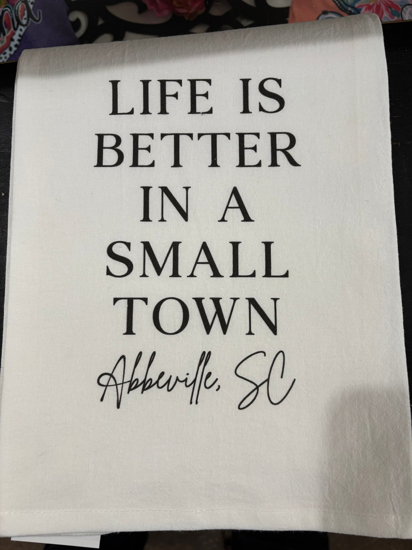 Custom Abbeville Tea Towel