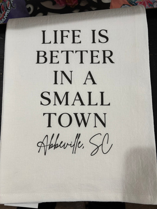 Custom Abbeville Tea Towel