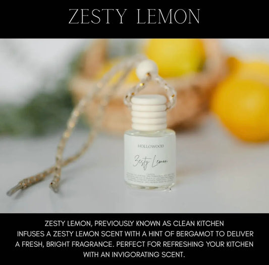 Hollowood Car Diffuser - Zesty Lemon