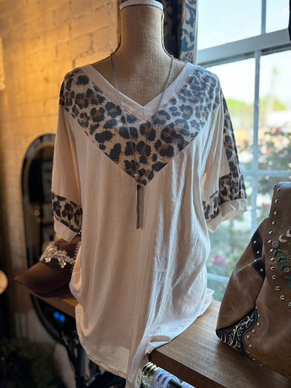 Leopard Chevron Top