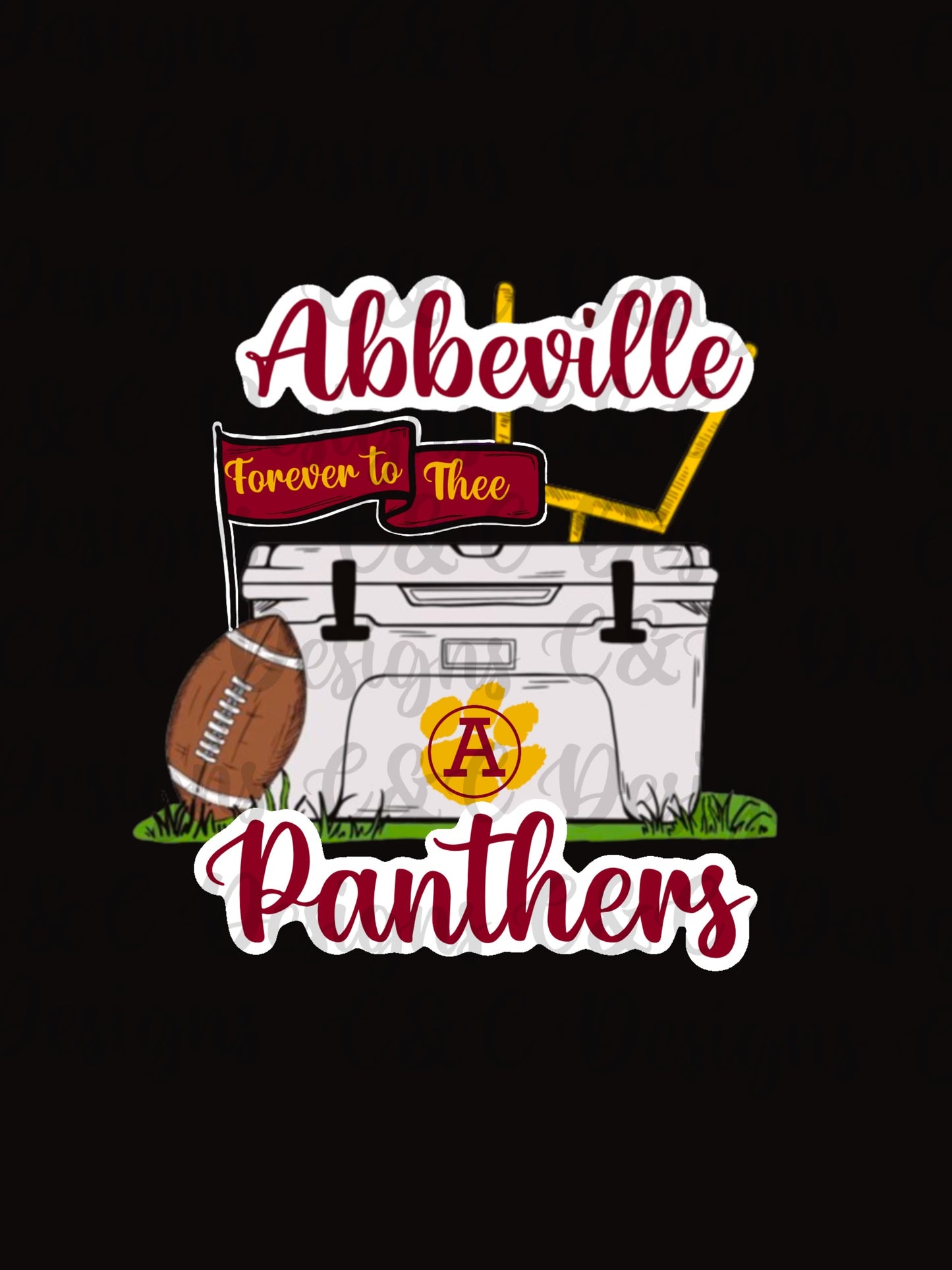 Abbeville Panthers- Forever To Thee Cooler
