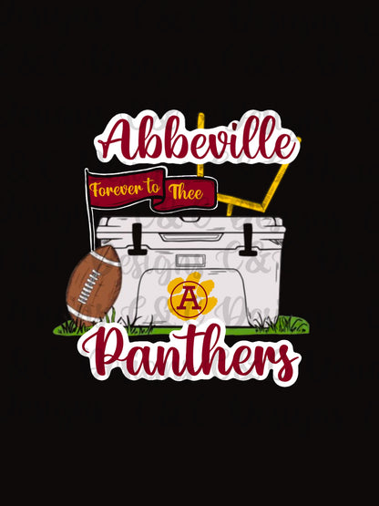 Abbeville Panthers- Forever To Thee Cooler
