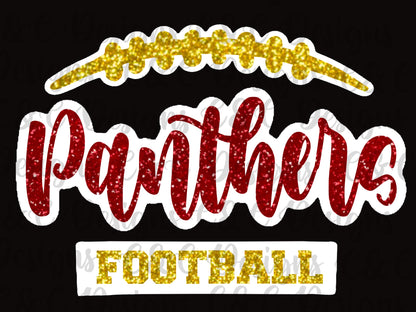Abbeville Panthers- Panthers Football Glitter